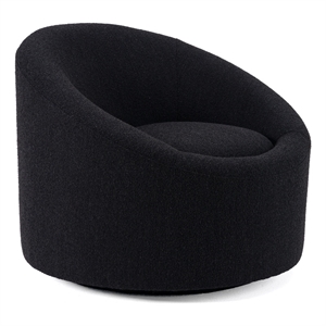 Frontier - Glam Black Fabric Accent Chair