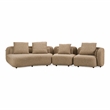 Percy - Contemporary Beige Fabric Left Facing Chaise Sectional Sofa