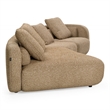 Percy - Contemporary Beige Fabric Left Facing Chaise Sectional Sofa