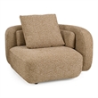 Percy - Contemporary Beige Fabric Left Facing Chaise Sectional Sofa