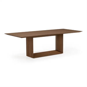 Channa - Modern Walnut 95&quot Dining Table