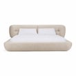 Pasha - Modern Cream Fabric Bed Queen