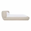 Pasha - Modern Cream Fabric Bed Queen