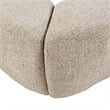 Pasha - Modern Cream Fabric Bed Queen