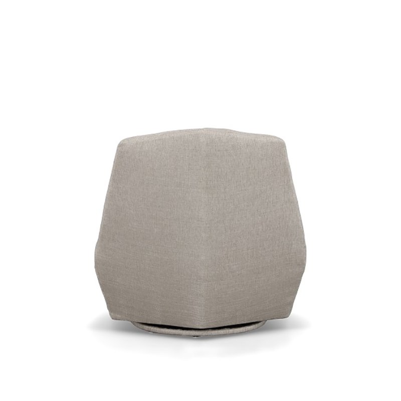 Divani Casa Tomlin Contemporary Fabric Upholstered Accent Chair in Gray