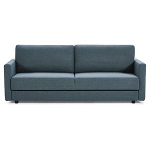 Divani Casa Fredonia Modern Polyester Fabric Sofa Bed w/ Storage in Blue