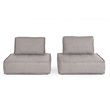 Divani Casa Nolden 5-Piece Modern Fabric Modular Sectional Sofa in Gray