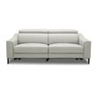Divani Casa Eden Modern Leather Upholstered Sofa Set w/ USB Port in Gray