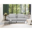 Divani Casa Dolly Modern Polyester Fabric Upholstered Sofa in Light Gray