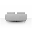 Divani Casa Dolly Modern Polyester Fabric Upholstered Sofa in Light Gray