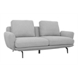Divani Casa Dolly Modern Polyester Fabric Upholstered Sofa in Light Gray