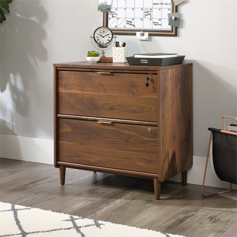 Homesphere Furniture Engineered Wood Lateral File Cabinet in Grand Walnut