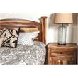 Homesphere Furniture Solid Sheesham Wood Nightstand with Drawer and Door.