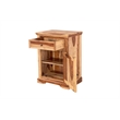 Homesphere Furniture Solid Sheesham Wood Nightstand with Drawer and Door.