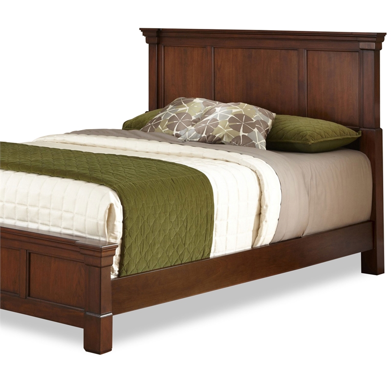 Homesphere Furniture Contemporary Wood King Bed in Brown Finish