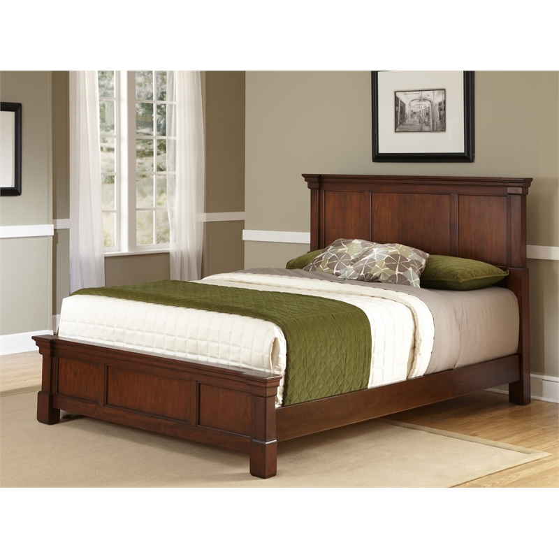 Homesphere Furniture Contemporary Wood King Bed in Brown Finish