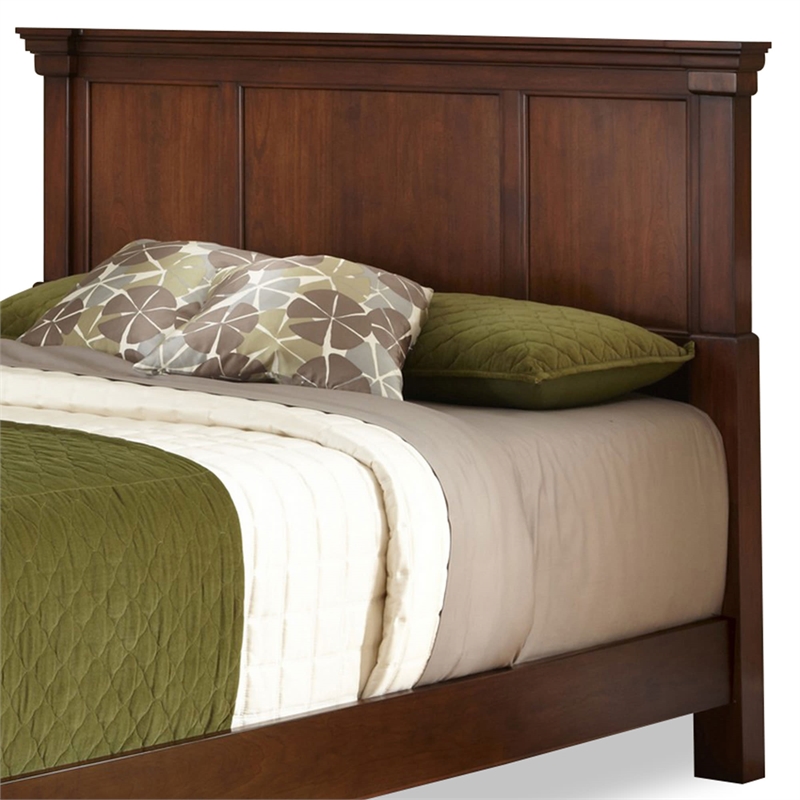 Homesphere Furniture Contemporary Wood King Bed in Brown Finish