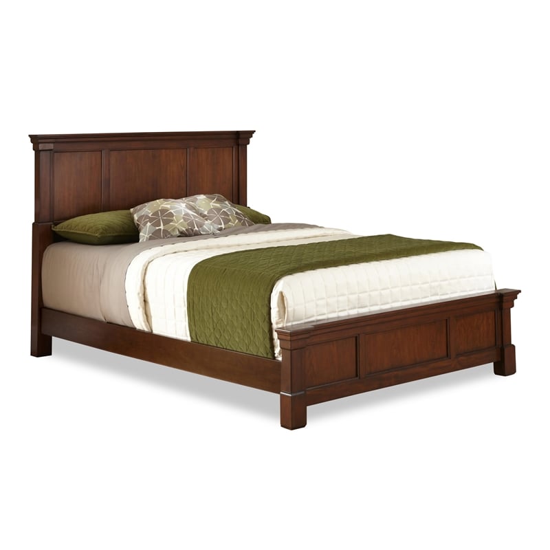 Homesphere Furniture Contemporary Wood King Bed in Brown Finish
