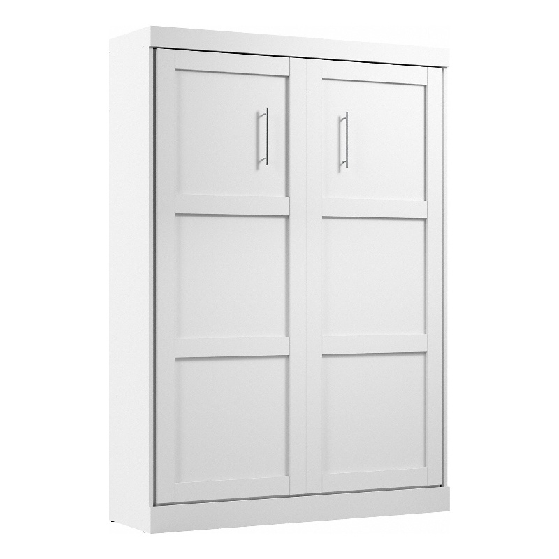 Homesphere Furniture Contemporary 59W Full Murphy Bed in White