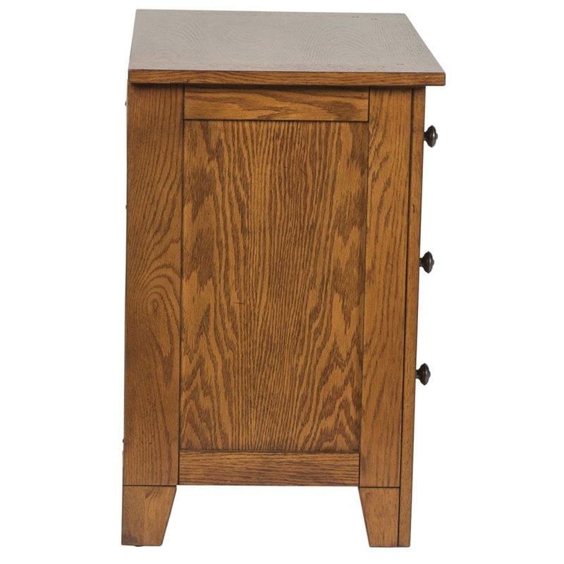 Homesphere Furniture Contemporary Cabin Medium Brown Night Stand
