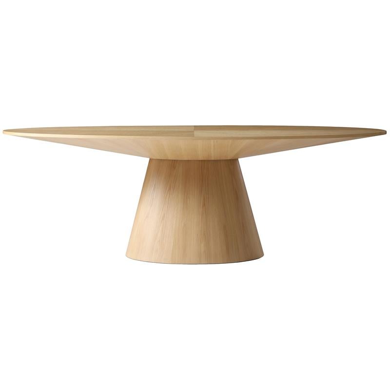 Homesphere Furniture Contemporary Natural White Oak Dining Table