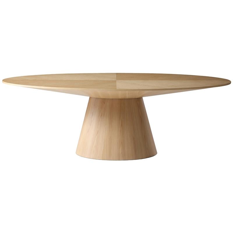 Homesphere Furniture Contemporary Natural White Oak Dining Table