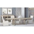 Homesphere Furniture Modern Antique Wood Dining Table in Gray