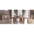Homesphere Furniture Modern Antique Wood Dining Table in Gray