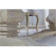 Homesphere Furniture Modern Antique Wood Dining Table in Gray