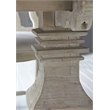 Homesphere Furniture Modern Antique Wood Dining Table in Gray