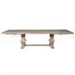 Homesphere Furniture Modern Antique Wood Dining Table in Gray