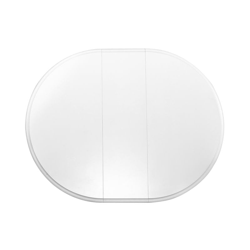 Homesphere Furniture Modern Round Pedestal Dining Table in White