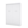 Homesphere Furniture 65W Transitional Engineered Wood Queen Wall Bed in White