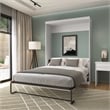 Homesphere Furniture 65W Transitional Engineered Wood Queen Wall Bed in White