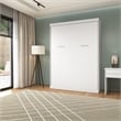 Homesphere Furniture 65W Transitional Engineered Wood Queen Wall Bed in White
