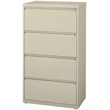 Homesphere Furniture 30-in Wide Metal 4 Drawer Lateral File Cabinet Putty/Beige
