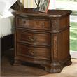 Homesphere Furniture Royale Brown Cherry 3-Drawer Nightstand