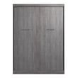 Homesphere Furniture 65W Transitional Engineered Wood Queen Wall Bed - Bark Gray
