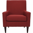 Homesphere Furniture Traditional Fabric Arm Chair in Picante Red