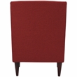 Homesphere Furniture Traditional Fabric Arm Chair in Picante Red
