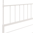 Homesphere Furniture Metal Canopy Bed in Full Size Frame in White