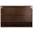 Homesphere Furniture Queen Solid Wood Murphy Bed Chest with Mattress - Walnut