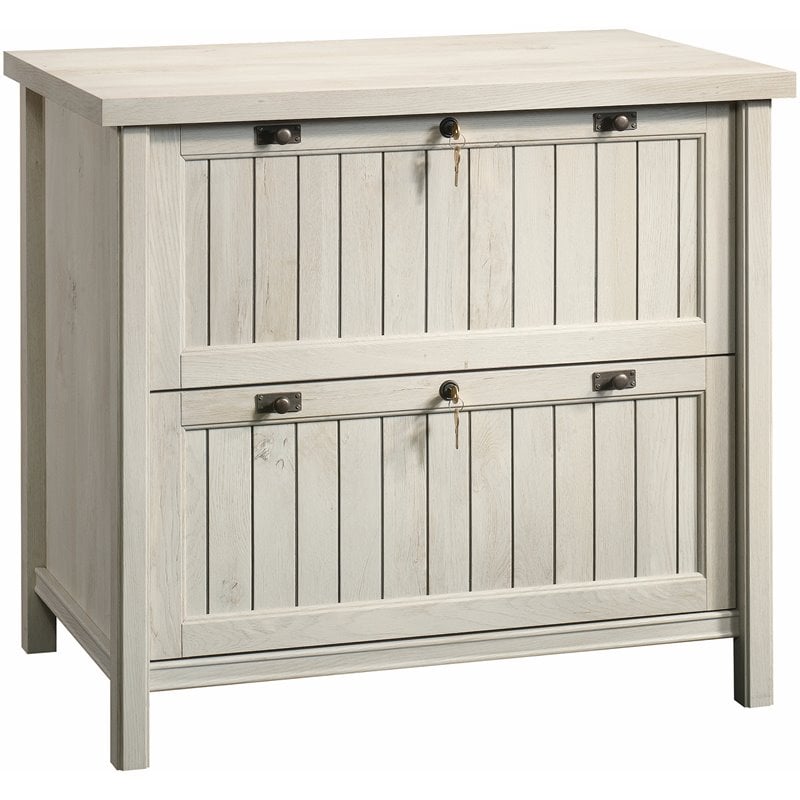 Homesphere Furniture Wood 2-Drawer Lateral File Cabinet - Chalked Chestnut