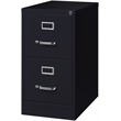 Homesphere Furniture Metal 2 Drawer Letter Width Vertical File Cabinet Black