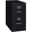 Homesphere Furniture Metal 2 Drawer Letter Width Vertical File Cabinet Black
