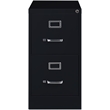 Homesphere Furniture Metal 2 Drawer Letter Width Vertical File Cabinet Black