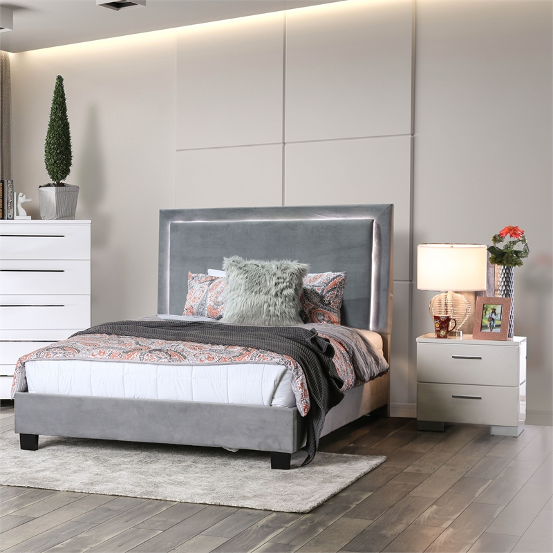 Homesphere Furniture Solid Wood 2-Drawer Nightstand in Glossy White