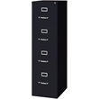 Homesphere Furniture Metal 4 Drawer Letter Width Vertical File Cabinet Black