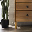 Homesphere Furniture Modern 3 Drawer Solid Wood Nightstand in Caramel