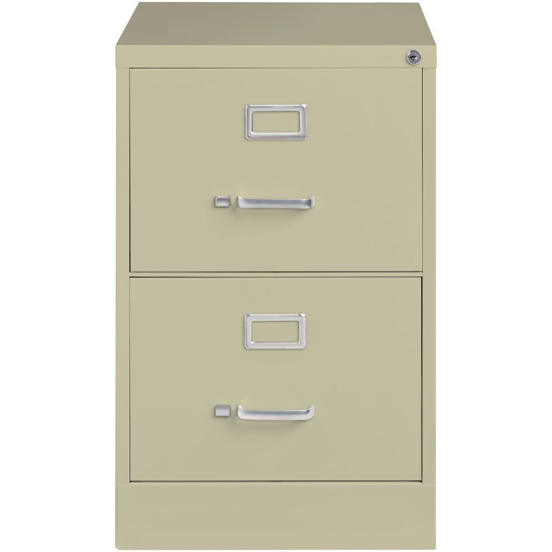 Homesphere Furniture 2 Drawer Legal Width Vertical File Cabinet Putty/Beige